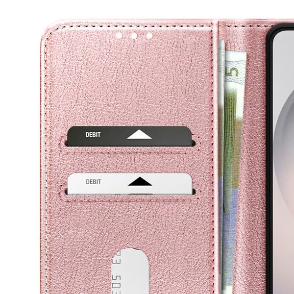 Pungetui til Galaxy S26 Plus Chesterfield Prægning Standfunktion Rosa Ros