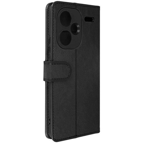 Etui til Redmi Note 13 Pro Plus - AVIZAR - Vintage Sort - Kortholder - Videostøtte Svart