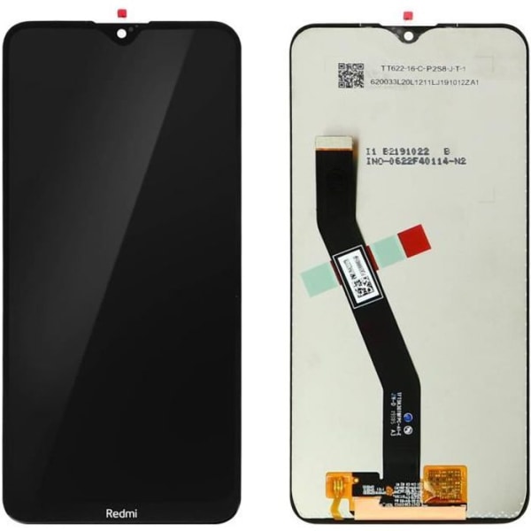 LCD-skärm - Xiaomi - Redmi 8 - Utbyte - Touchglas - Svart Svart