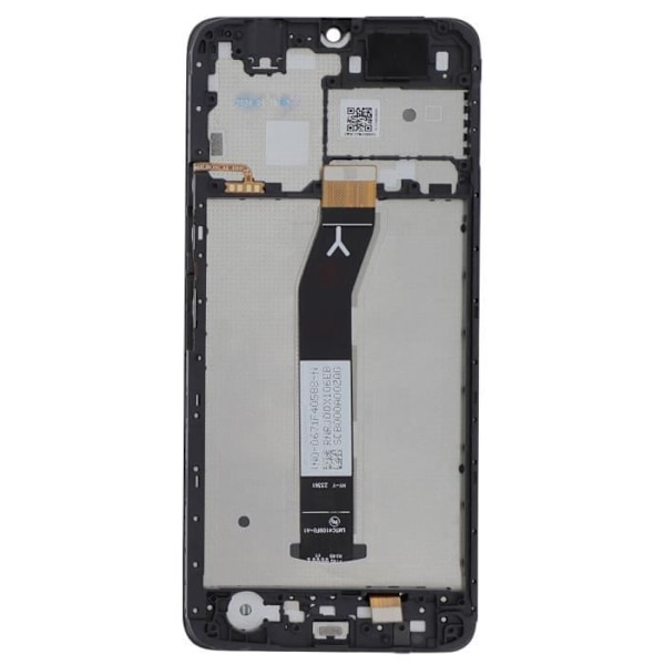 Komplett LCD-skärm för Xiaomi Redmi A3 - RELIFE - Svart - Pekskärm - Förmonterad ram - Härdat glas Svart