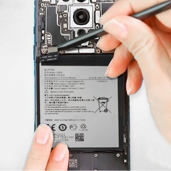 Internt batteri - Oneplus - 8 Pro - 4510mAh - Grå Grå
