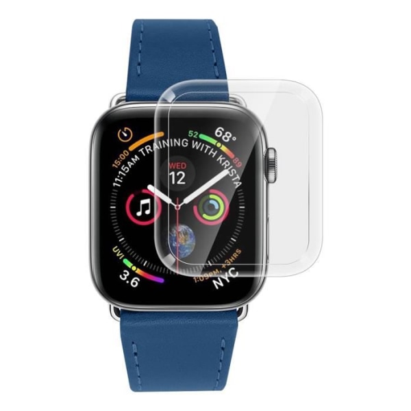 3D kaareva 9H karkaistu lasi näytönsuoja Apple Watchille 44mm - AVIZAR transparent