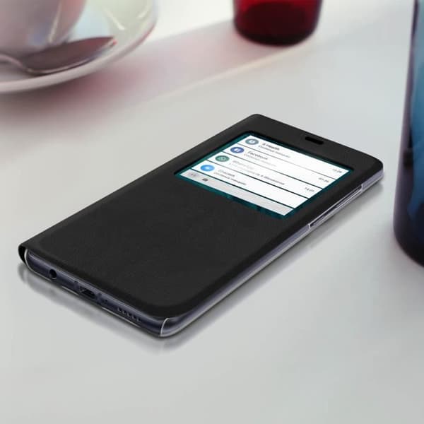 Folio-etui - Honor - 9X Lite - Visningsvindue - Ultra-tynd - Sort Svart