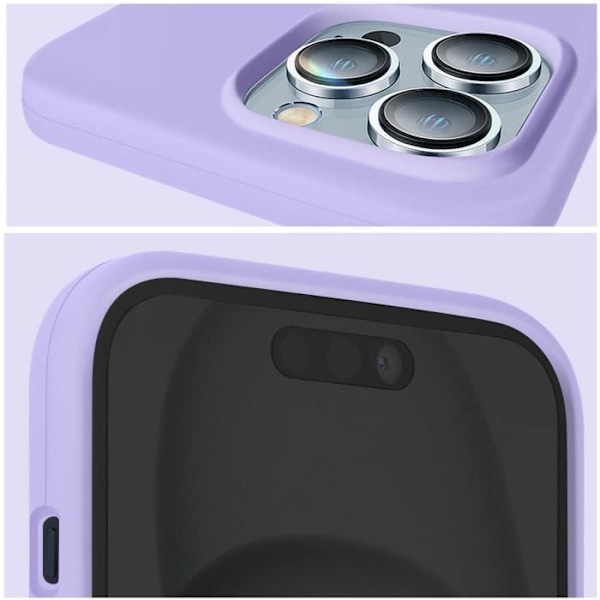 iPhone 15 Pro Max Puhelinsuoja Puolijäykkä Mikrofiiberi Moxie Laventeli Lila