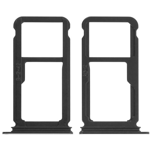 SIM-kort + Micro-SD-skuffe - Huawei - P10 Plus - Sort - Udskiftning - Let adgang til filer Svart