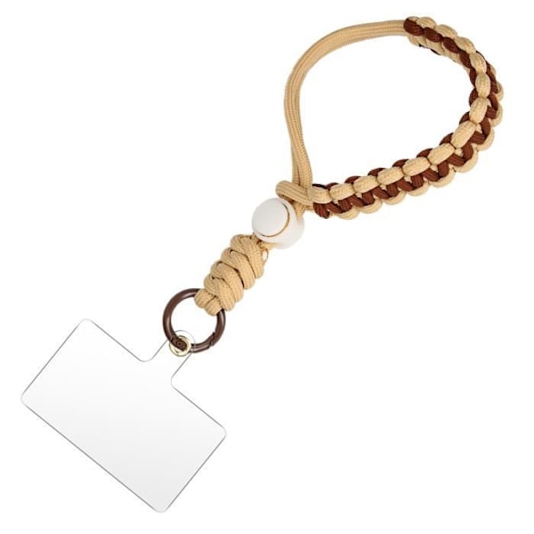 Smartphonestrop - AVIZAR - Brunt flettet design - Syntetisk - Smartphonestrop
