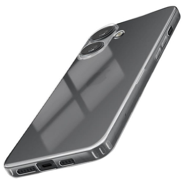 Fodral till iPhone 16 - AVIZAR - Genomskinlig - Tjocklek 1,5 mm - Skyddad kamera Transparent