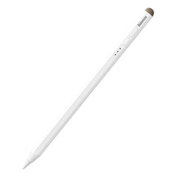 2 i 1 aktiv iPad Stylus - BASEUS - Glat skrivning 2 - Enestående præcision - Universal passiv hætte Vit