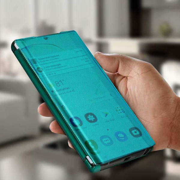 Galaxy Note 10-fodral - AVIZAR - Kromad ruggad - Genomskinlig - Hård - Lätt Grön
