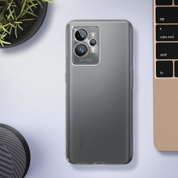 Skyddsskal - AVIZAR - Realme GT 2 Pro - Mjuk - Transparent - Tunn och lätt Transparent