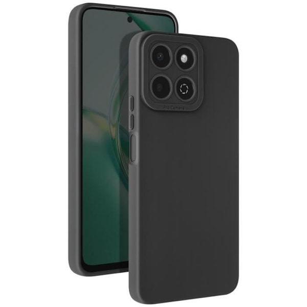 Coque til Honor 200 Smart Silikone Mat Blok Kamera Beskyttet Sort Svart