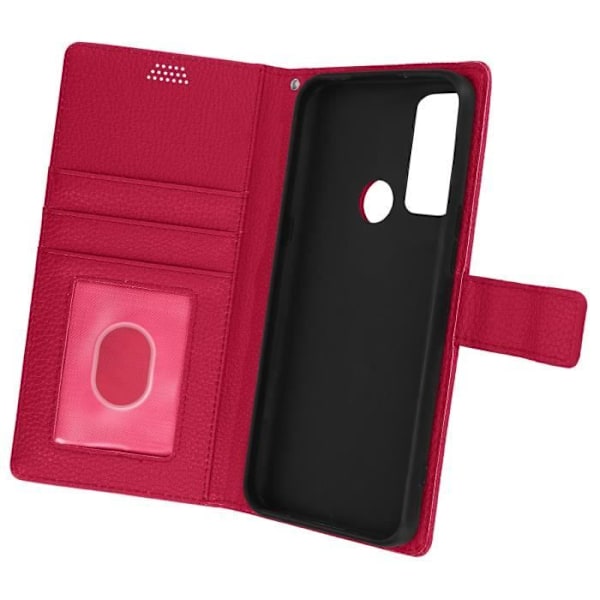 TCL 20R 5G Fodral - AVIZAR - Videoställplånbok - Rosa Rosa