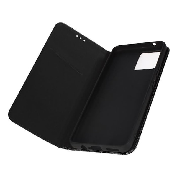 Taske til Motorola Moto G72 - AVIZAR - Magnetisk flip kortholder holder - Sort Svart