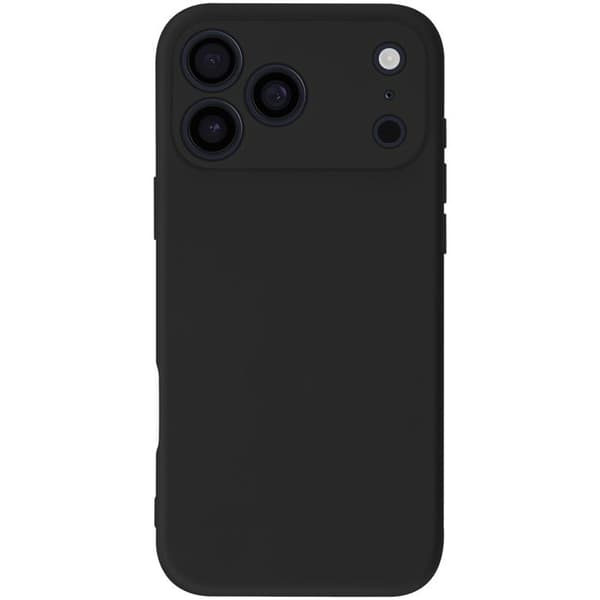 Coque til iPhone 17 Pro Max Soft-Touch i Silikone Serie Fast Cover Sort Svart