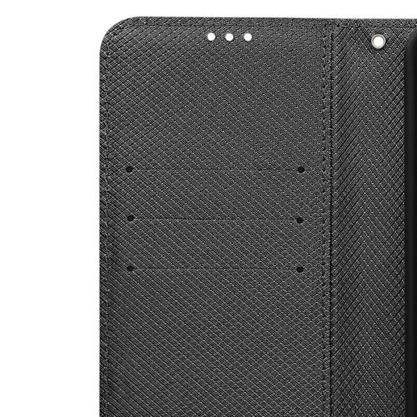 Etui för Honor 200 Lite - AVIZAR - Plånbok med Videostöd - Svart Korsmönster Svart