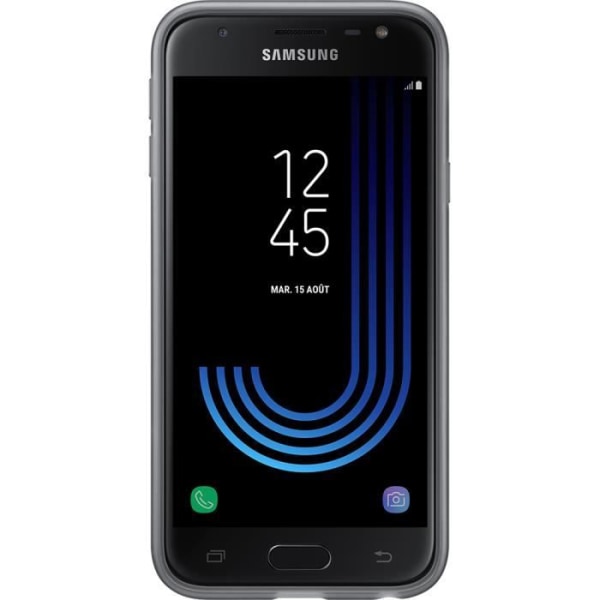 Mjukt fodral - Samsung - Galaxy J3 2017 - Svart - Silikon - Stöt- och repskydd Svart