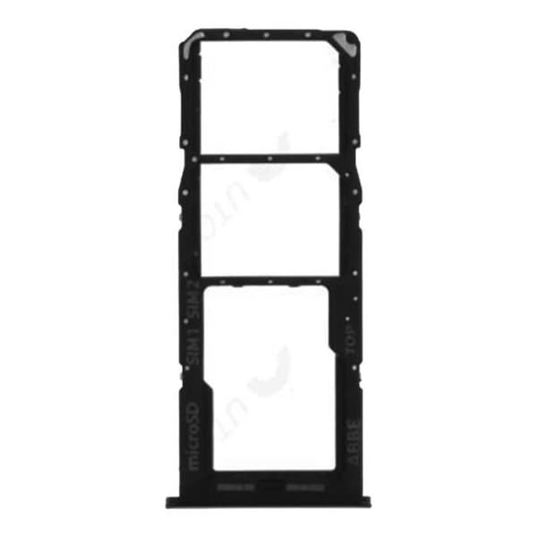 Samsung Galaxy A13 4G Erstatnings SIM-kortbakke - Sort - Dual Nano SIM + Micro-SD Svart