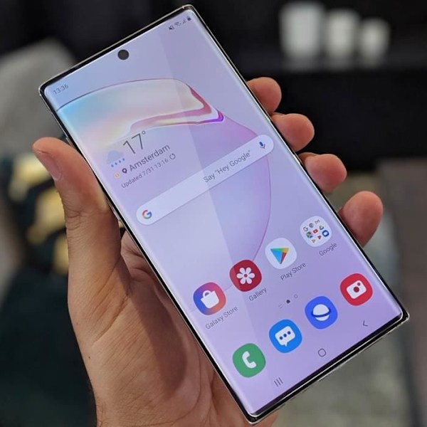 Skärmskydd - AVIZAR - Galaxy Note 10 - Böjd härdat glas - Ultrafin - Optimal skydd Transparent, vit