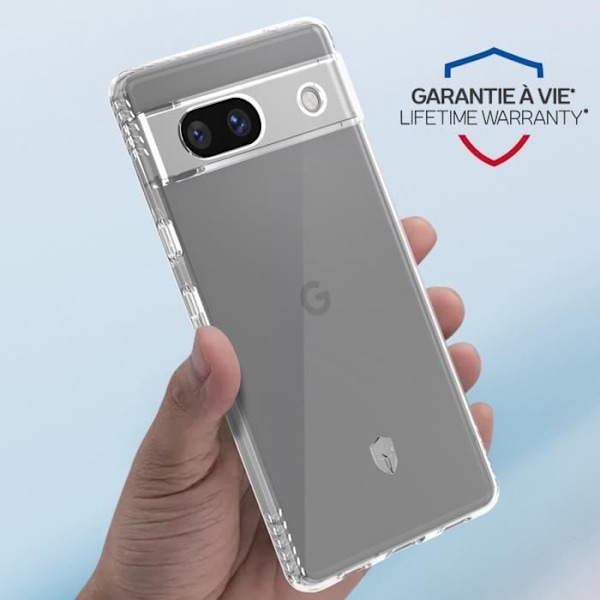 Suojakuori Google Pixel 7a:lle Vahvistettu pudotuksen estävä 2m Force Case Pulse Transparent Vit