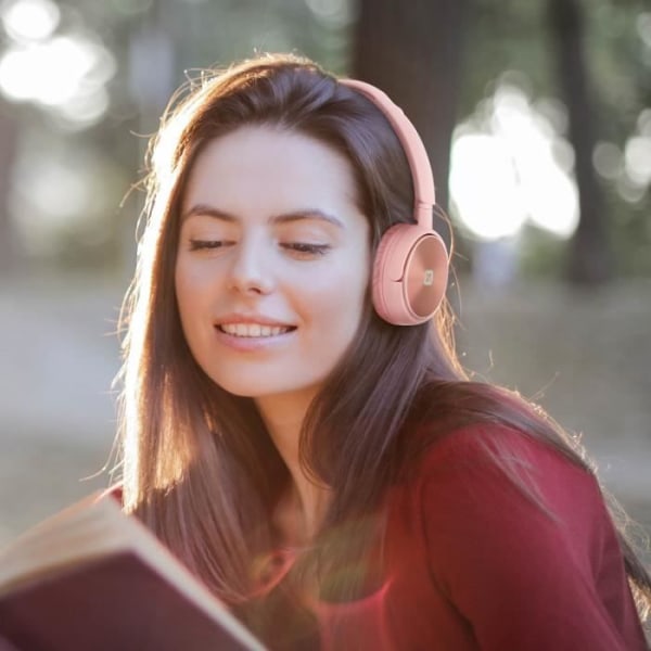 Bluetooth Hörlurar - Swissten - Trix Rose - FM-mikrofon Tuner - Micro-SD-port - 8h batteritid