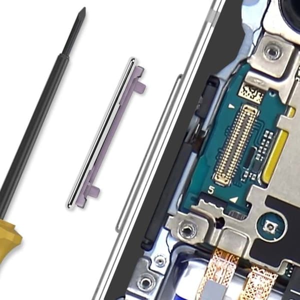Erstatningsvolumenknap til Galaxy Z Flip 6 Reaktiv Grå Grå