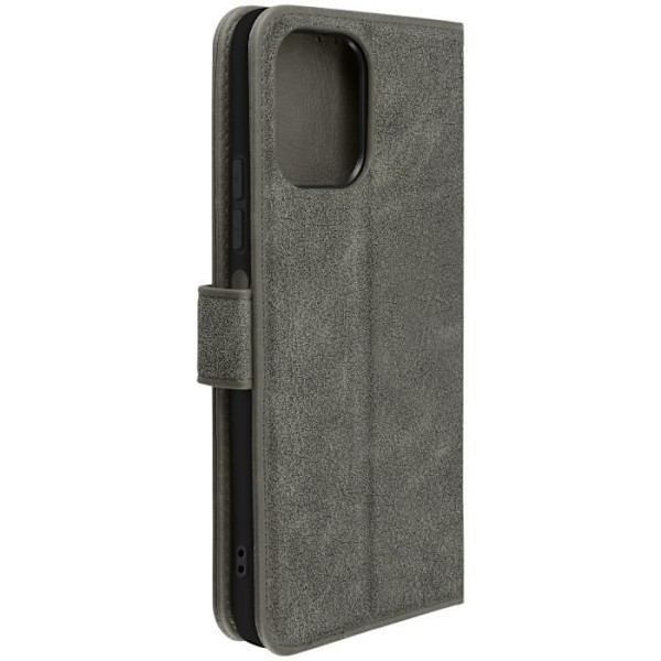 Etui för Xiaomi Redmi 12 - AVIZAR - Chesterfield - Fodral med ficka - Videostöd - Grå Grå