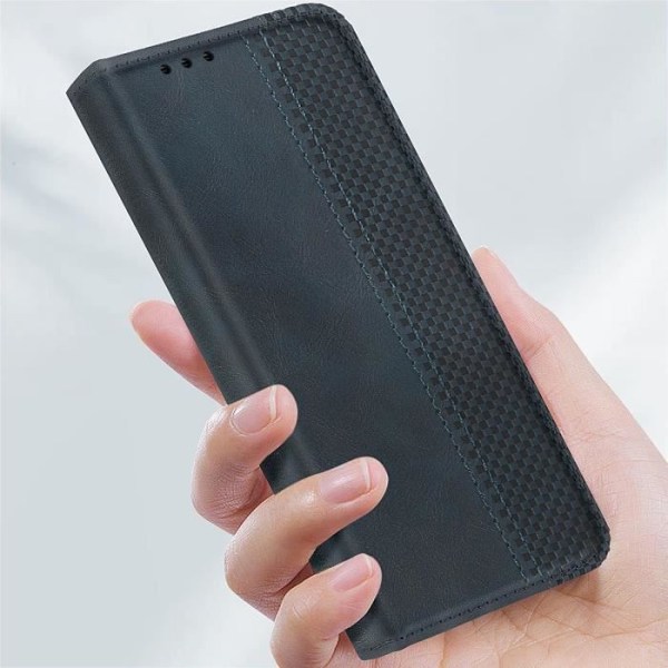 Kotelo Xiaomi Poco X6 Pro Wallet Stand Mosaic Pattern Midnight Blueille Blå