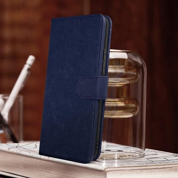 Xiaomi 12 Lite Cover - AVIZAR - Chesterfield - Videostödfunktion - Midnattsblå Midnattsblå