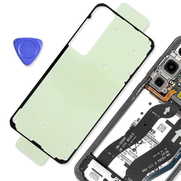 Original bageste glas klæbemiddel til Galaxy S25 Plus Samsung servicepakke grøn Grön