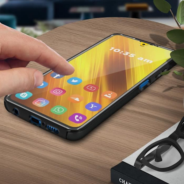 Coque - Xiaomi - Poco X3 - Hård Bakskydd - Mjuk Framskydd - Svart Svart