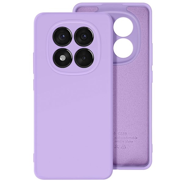 Redmi Note 14 Pro ja 14 Pro Plus puolijäykkä pehmopintainen kuori violetti Lila