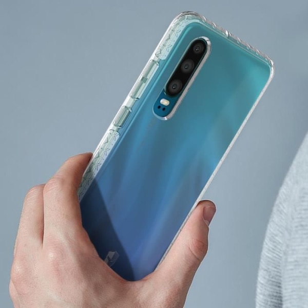 Fodral till Huawei P30 - FORCE CASE - 3m fallskydd - Förstärkt - Tryax Force Case Life Vit