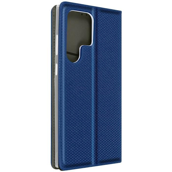 Fodral till Samsung Galaxy S24 Ultra - AVIZAR - Smart Collection - Korthållare - Blå Blå