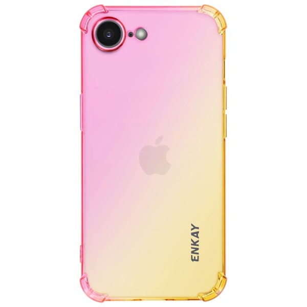 Coque en silikon för iPhone 16e Gradient Enkay Roséguld Rosa