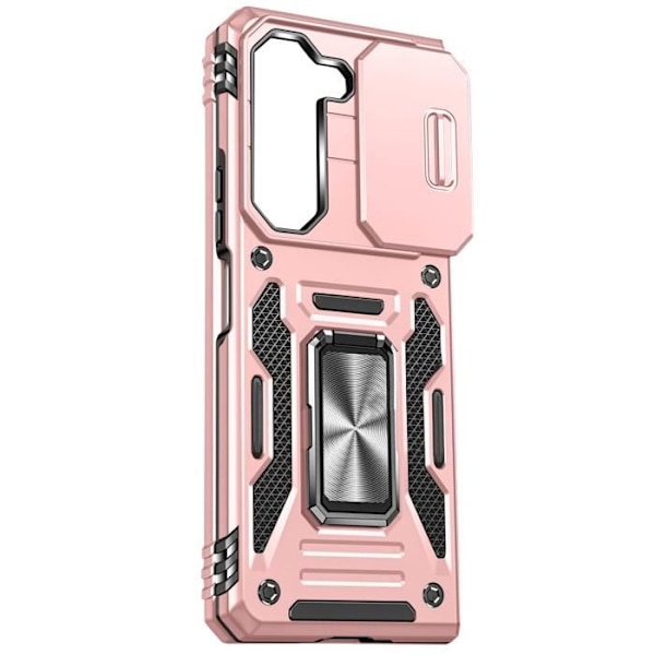 Fodral - AVIZAR - Samsung Galaxy Z Fold 5 - Stötsäker - Kameraskydd - Stödring - Rose Gold Rosa