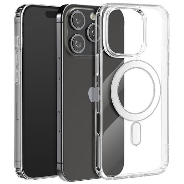 MagSafe Fodral för iPhone 16 Pro Max Polycarbonate Contour Silikon Transparent Transparent
