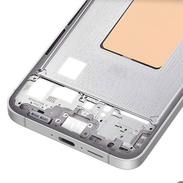 Ersättningscentralchassi för Samsung Galaxy S24 FE Silver Grå