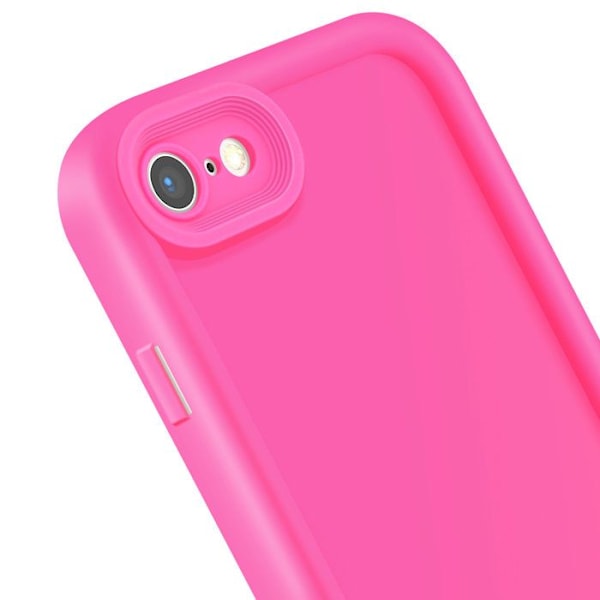 Cover til iPhone SE 2022 / 2020, 8 / 7 Silikone Hævede Kanter Fuchsia Rosa