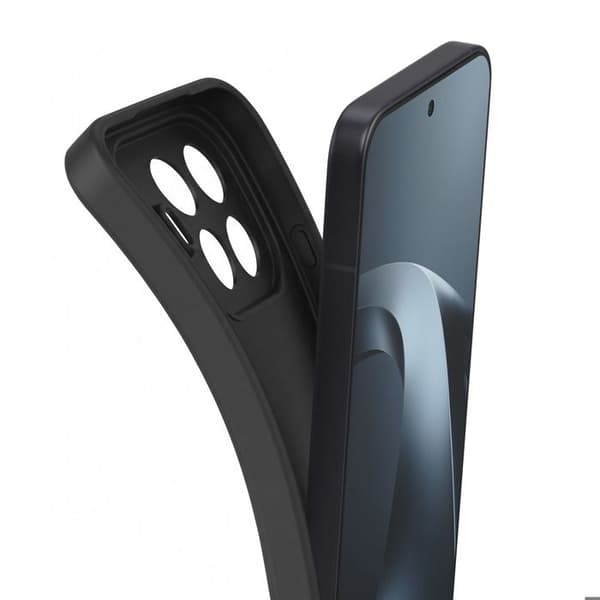 Silicone Cover til Xiaomi 17T med Forstærkning til Kamera Blok Sort Svart