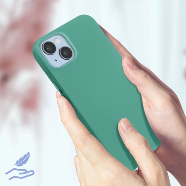 iPhone 14 kotelo Puolijäykkä Soft-touch Hieno turkoosi
