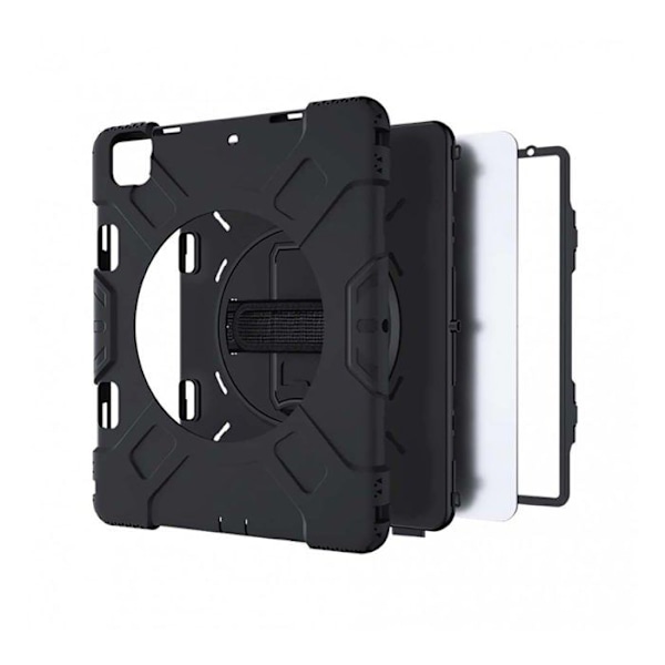 iPad Air 13" / Pro 12.9" Vahvistettu 3M Kuori Pyörivällä 360° Kahvalla Eiger Musta Svart