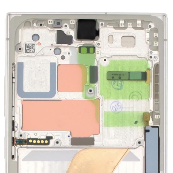 Officiel fuldskærm til Samsung S23 Ultra Touch Glass og Cream Frame Beige