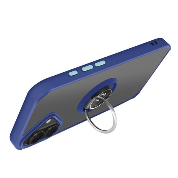 Coque Anneau - AVIZAR - iPhone 17 - Blå - Magnetisk Fäste - Rotationsring 360° Blå