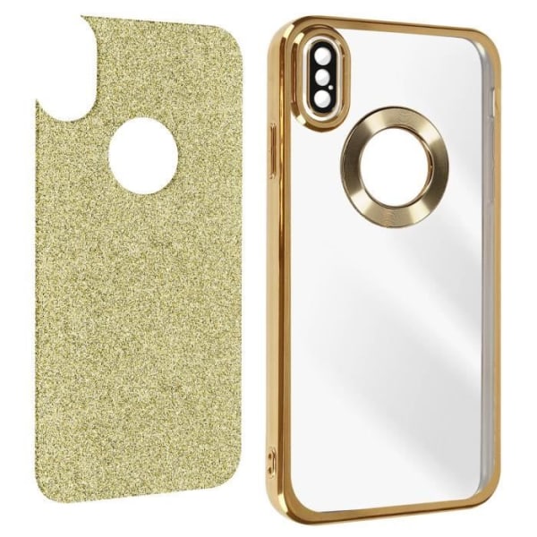 iPhone X och XS Glitter Gold-fodral