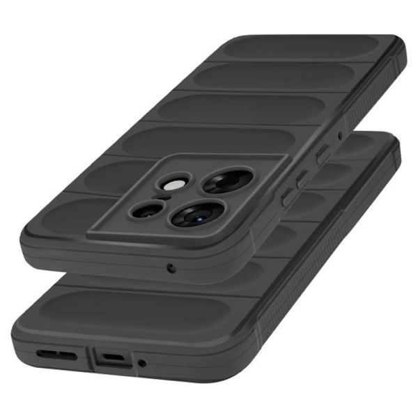 Suojakuori Motorola Edge 50 Prolle - AVIZAR - 3D-kuvioitu kuvio - musta Svart