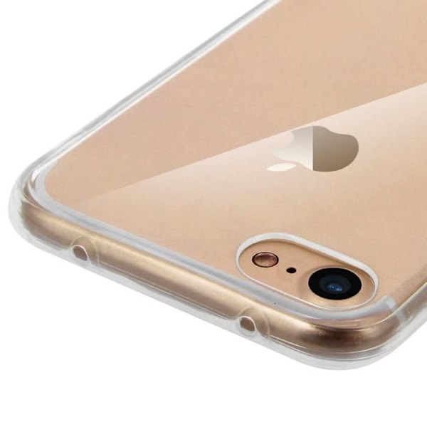 Gennemsigtigt etui med fuld beskyttelse iPhone 7 og iPhone 8 - AVIZAR - Gel Silikone - Blødt - Glat Transparent