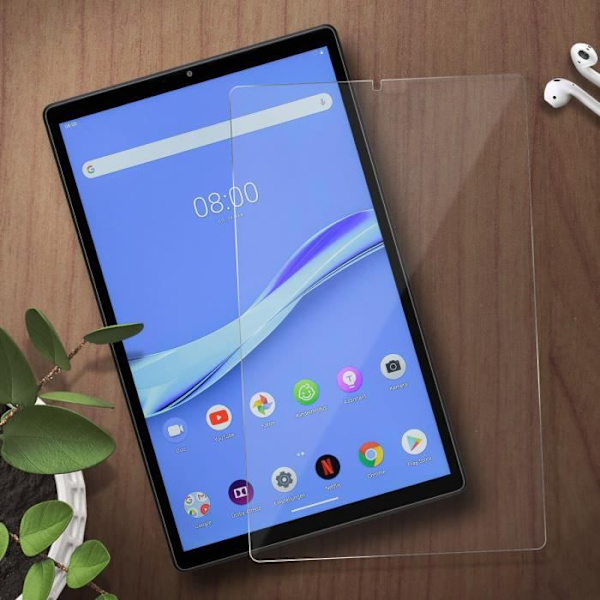 Elokuva Näyttö - AVIZAR - Lenovo Tab M10 Plus - Karkaistu Lasi 9H - Iskunkestävä - Kirkas Valkoinen
