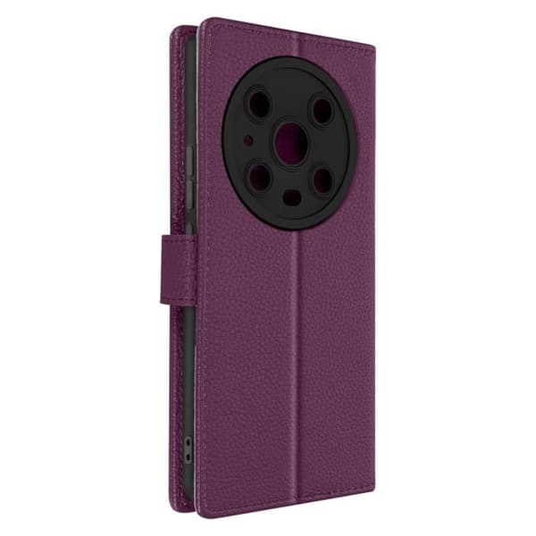 Cover - AVIZAR - Honor Magic4 Pro - Lilla - Video Stand Wallet Lila