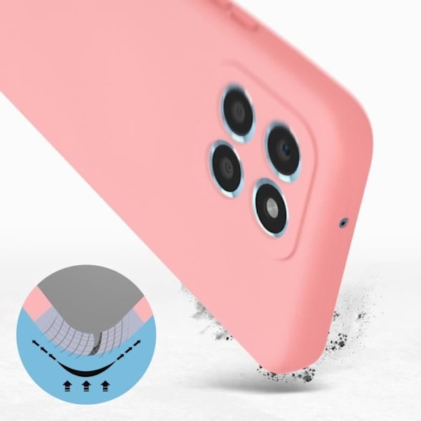 AVIZAR Beskyttelsesetui til Honor X6 og Honor X8 5G - Pink - Halvstivt - Blødt berøring Rosa