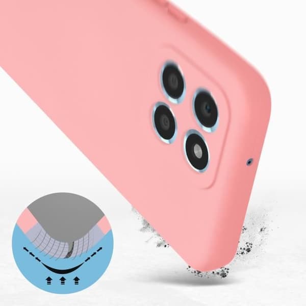 Skyddsskal - AVIZAR - Honor X6/X8 5G - Rosa - Halvstyv - Soft-touch Rosa
